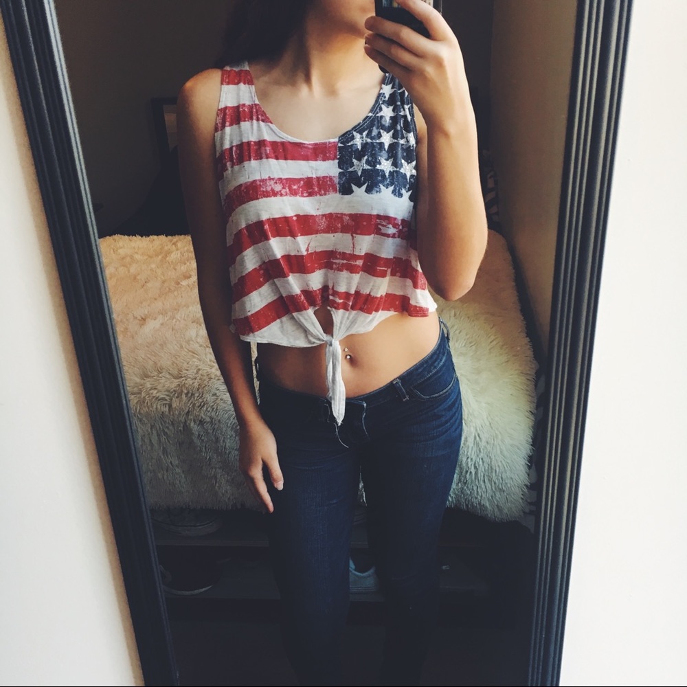 ((SOLD)) WET SEAL AMERICAN FLAG CROP